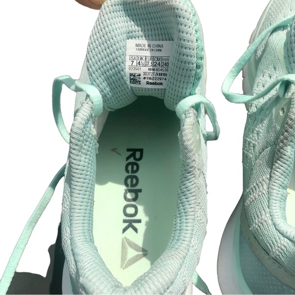 Reebok Print Smooth Running Shoes Mist Green (size 7) - Picture 8 of 9